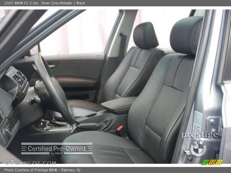 Silver Grey Metallic / Black 2007 BMW X3 3.0si