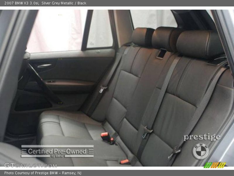 Silver Grey Metallic / Black 2007 BMW X3 3.0si