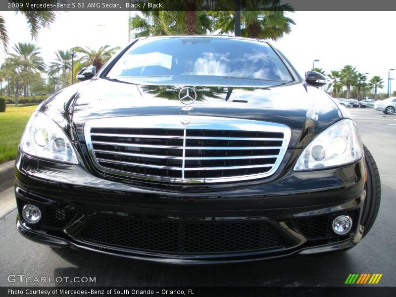 Black / Black 2009 Mercedes-Benz S 63 AMG Sedan