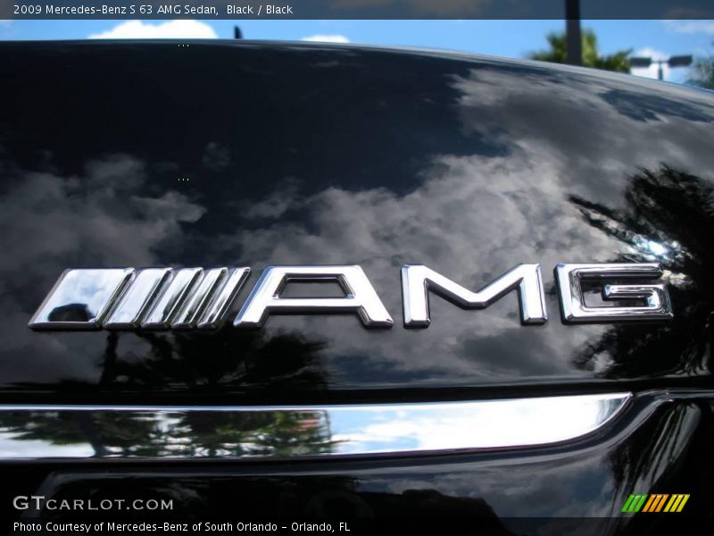 Black / Black 2009 Mercedes-Benz S 63 AMG Sedan