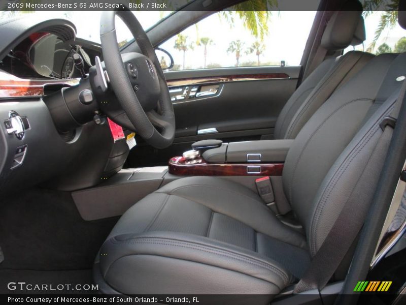Black / Black 2009 Mercedes-Benz S 63 AMG Sedan