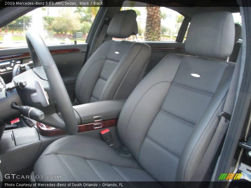 Black / Black 2009 Mercedes-Benz S 63 AMG Sedan