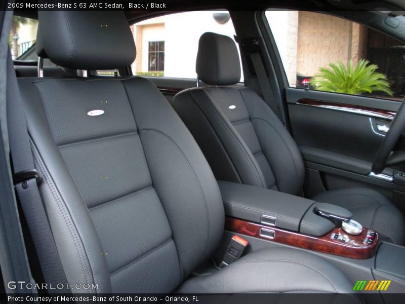 Black / Black 2009 Mercedes-Benz S 63 AMG Sedan