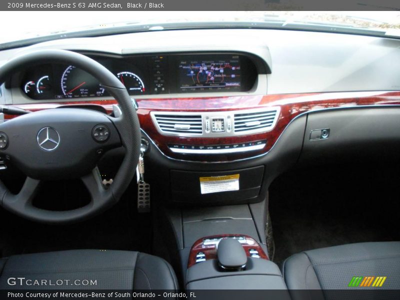 Black / Black 2009 Mercedes-Benz S 63 AMG Sedan