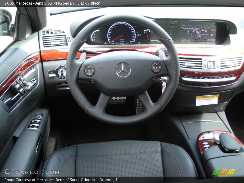 Black / Black 2009 Mercedes-Benz S 63 AMG Sedan