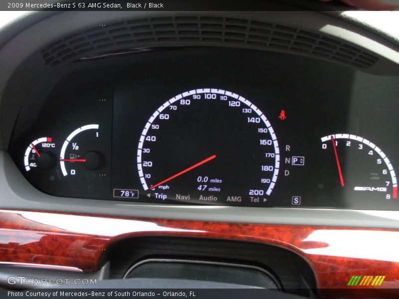 Black / Black 2009 Mercedes-Benz S 63 AMG Sedan