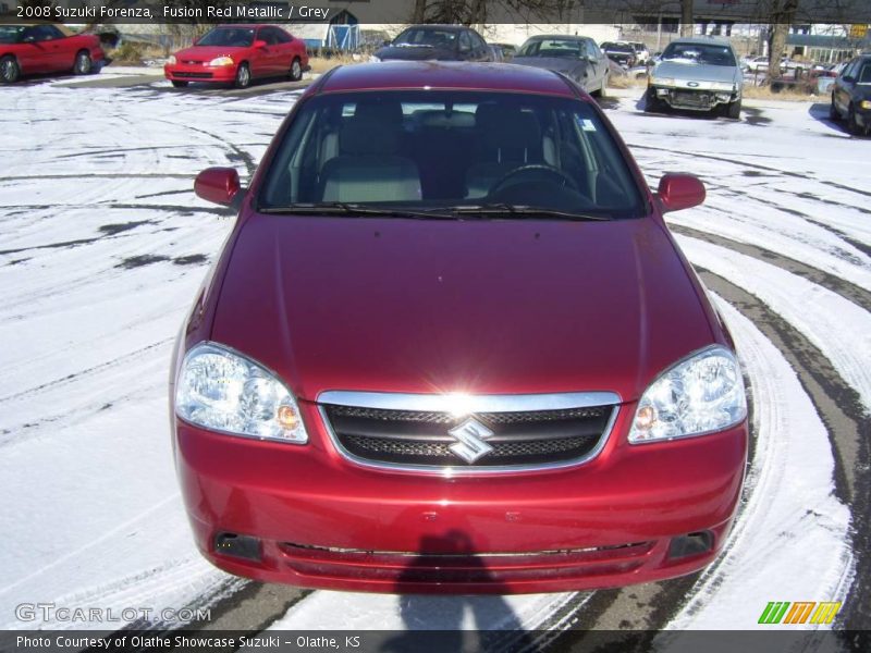 Fusion Red Metallic / Grey 2008 Suzuki Forenza