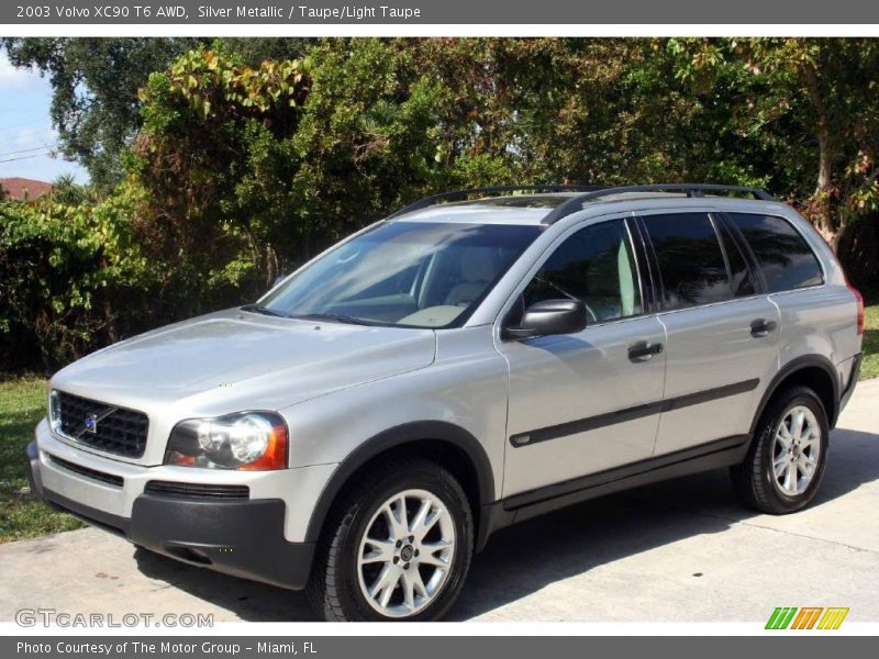 Silver Metallic / Taupe/Light Taupe 2003 Volvo XC90 T6 AWD