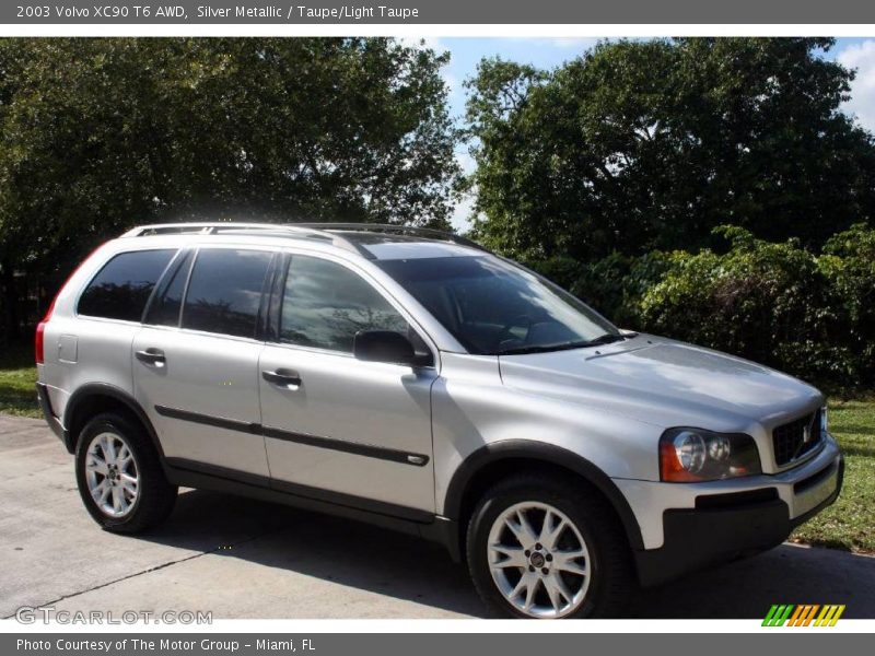 Silver Metallic / Taupe/Light Taupe 2003 Volvo XC90 T6 AWD