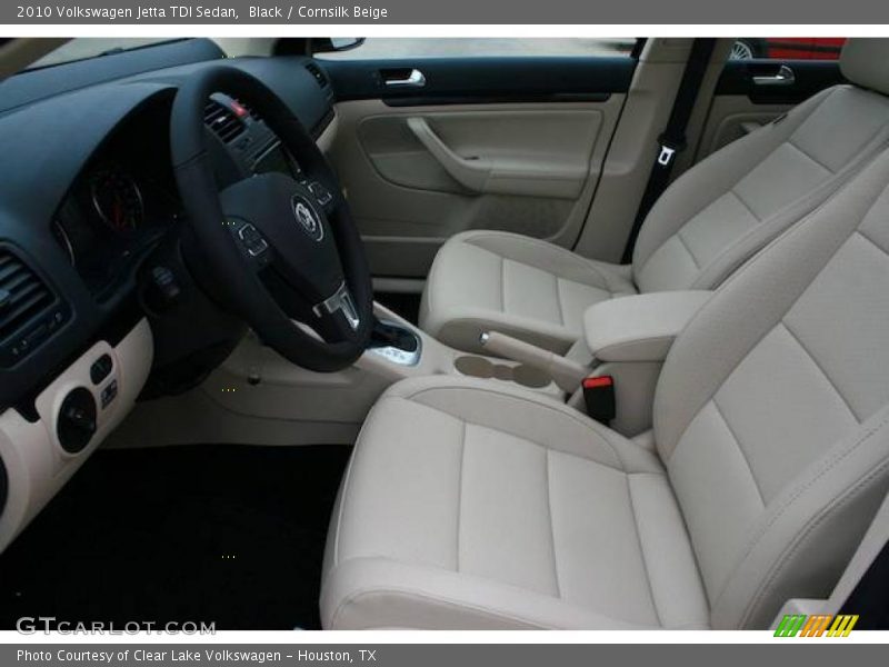 Black / Cornsilk Beige 2010 Volkswagen Jetta TDI Sedan