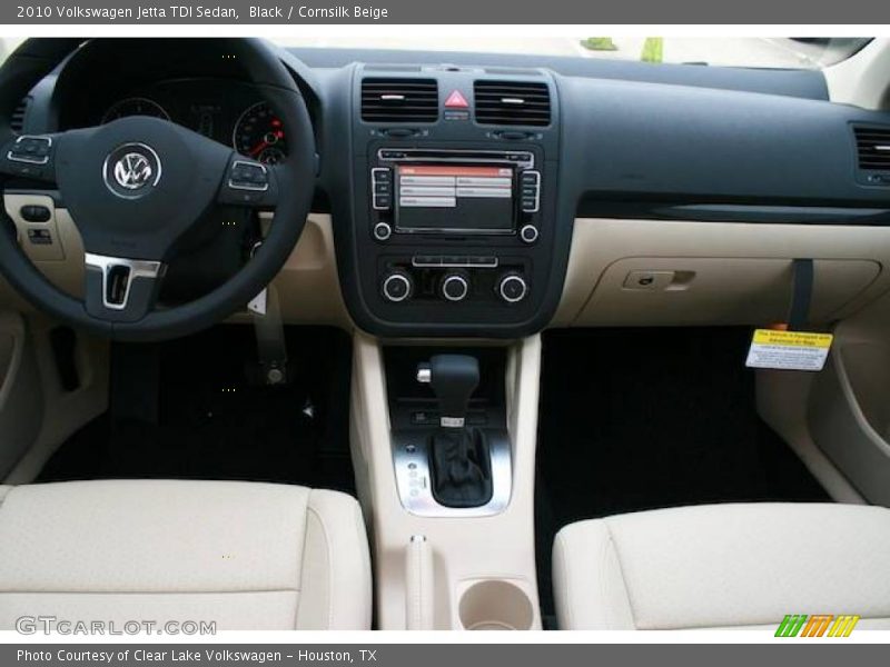 Black / Cornsilk Beige 2010 Volkswagen Jetta TDI Sedan
