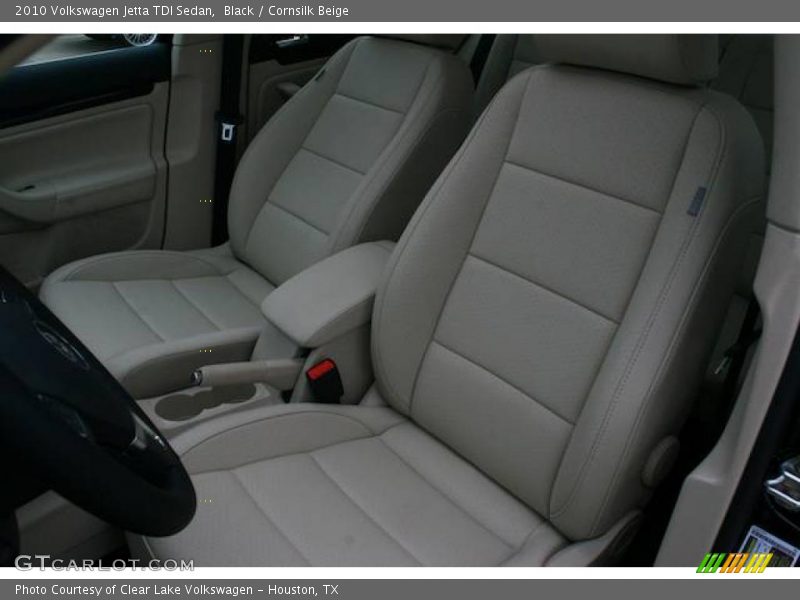 Black / Cornsilk Beige 2010 Volkswagen Jetta TDI Sedan