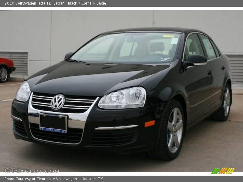 Black / Cornsilk Beige 2010 Volkswagen Jetta TDI Sedan