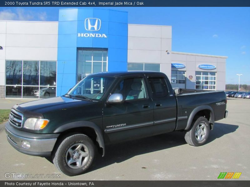 Imperial Jade Mica / Oak 2000 Toyota Tundra SR5 TRD Extended Cab 4x4