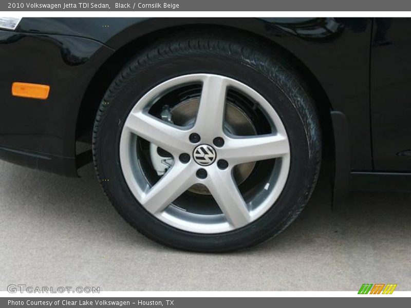 Black / Cornsilk Beige 2010 Volkswagen Jetta TDI Sedan
