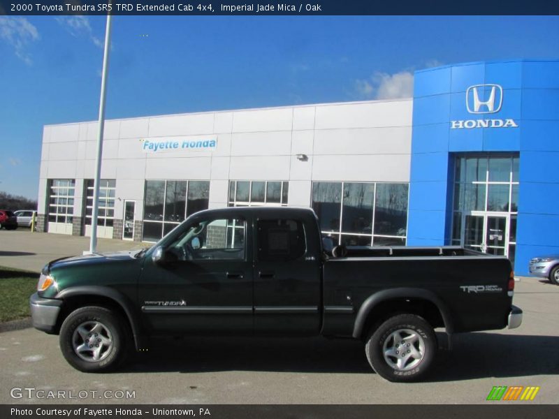 Imperial Jade Mica / Oak 2000 Toyota Tundra SR5 TRD Extended Cab 4x4