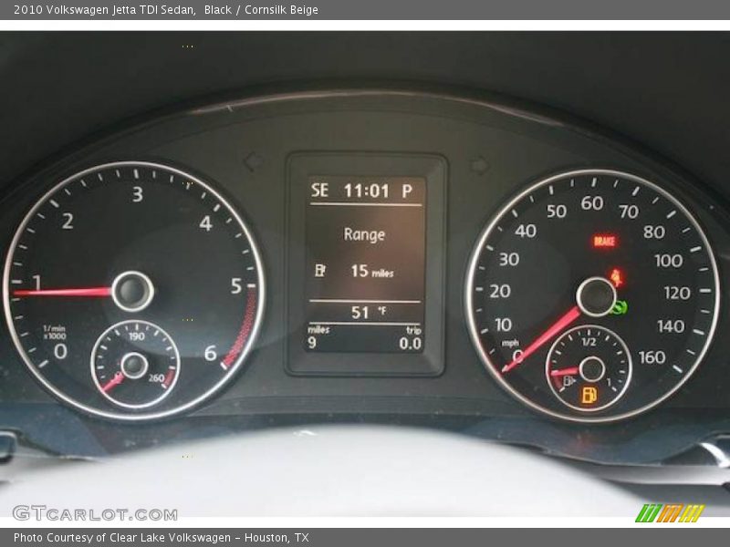 Black / Cornsilk Beige 2010 Volkswagen Jetta TDI Sedan