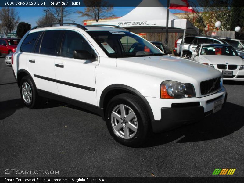 Ice White / Taupe 2006 Volvo XC90 2.5T