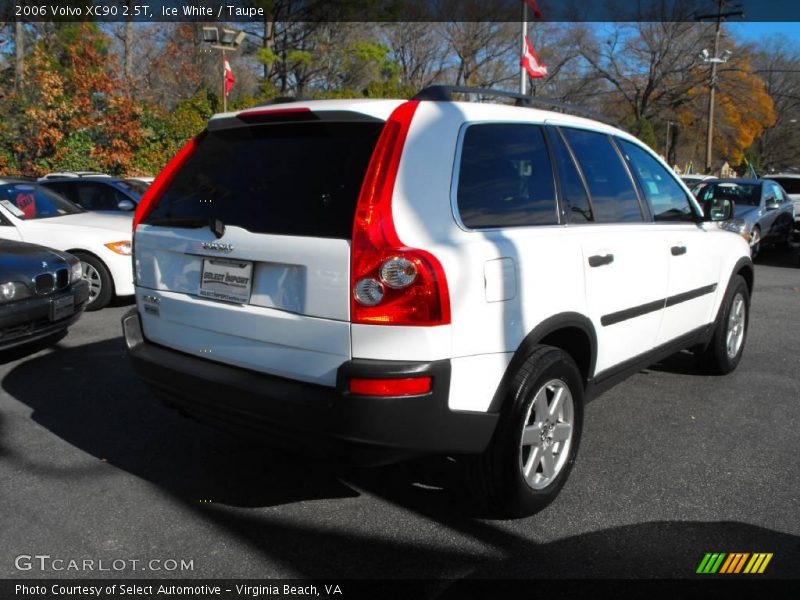 Ice White / Taupe 2006 Volvo XC90 2.5T