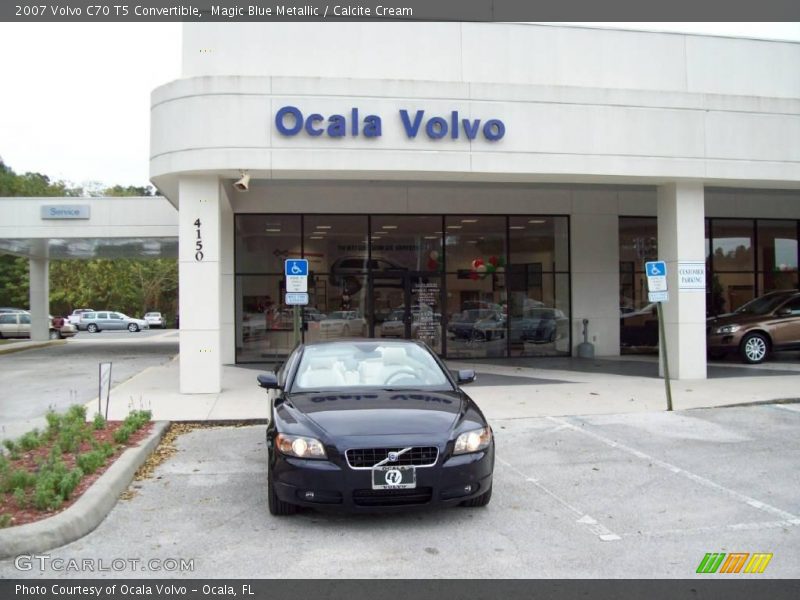 Magic Blue Metallic / Calcite Cream 2007 Volvo C70 T5 Convertible