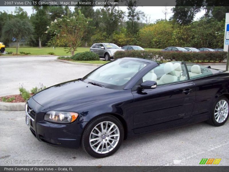 Magic Blue Metallic / Calcite Cream 2007 Volvo C70 T5 Convertible