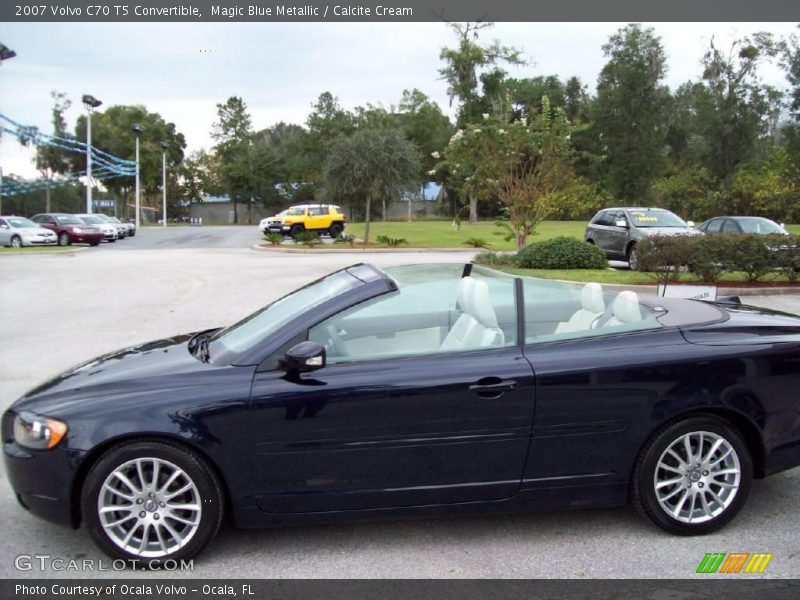 Magic Blue Metallic / Calcite Cream 2007 Volvo C70 T5 Convertible