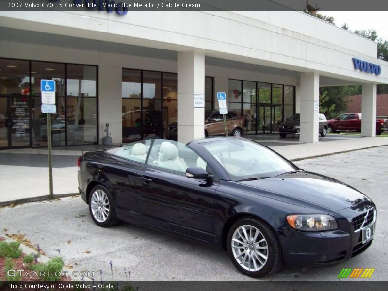 Magic Blue Metallic / Calcite Cream 2007 Volvo C70 T5 Convertible