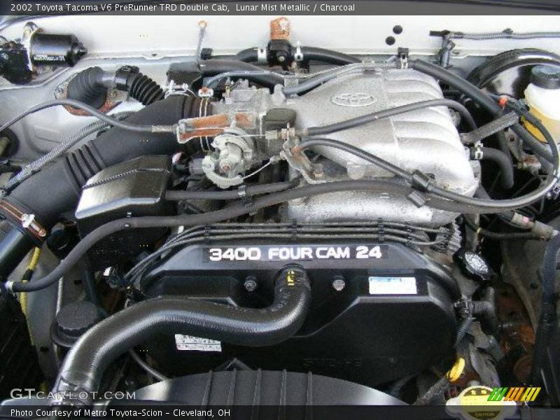 Lunar Mist Metallic / Charcoal 2002 Toyota Tacoma V6 PreRunner TRD Double Cab
