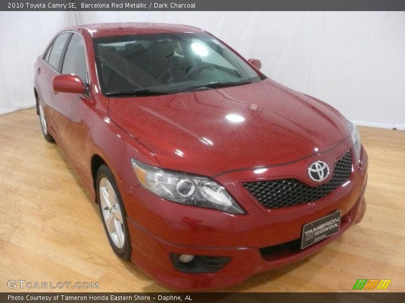 Barcelona Red Metallic / Dark Charcoal 2010 Toyota Camry SE