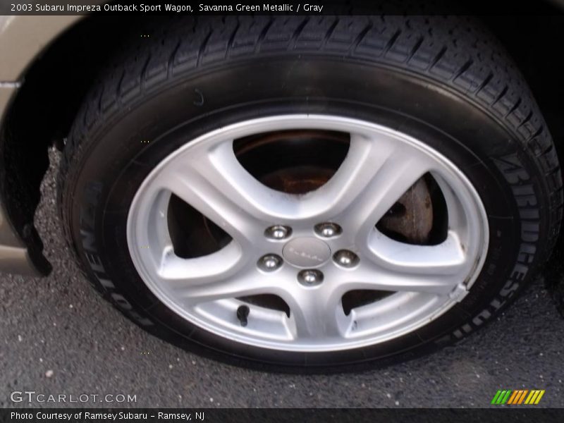 Savanna Green Metallic / Gray 2003 Subaru Impreza Outback Sport Wagon