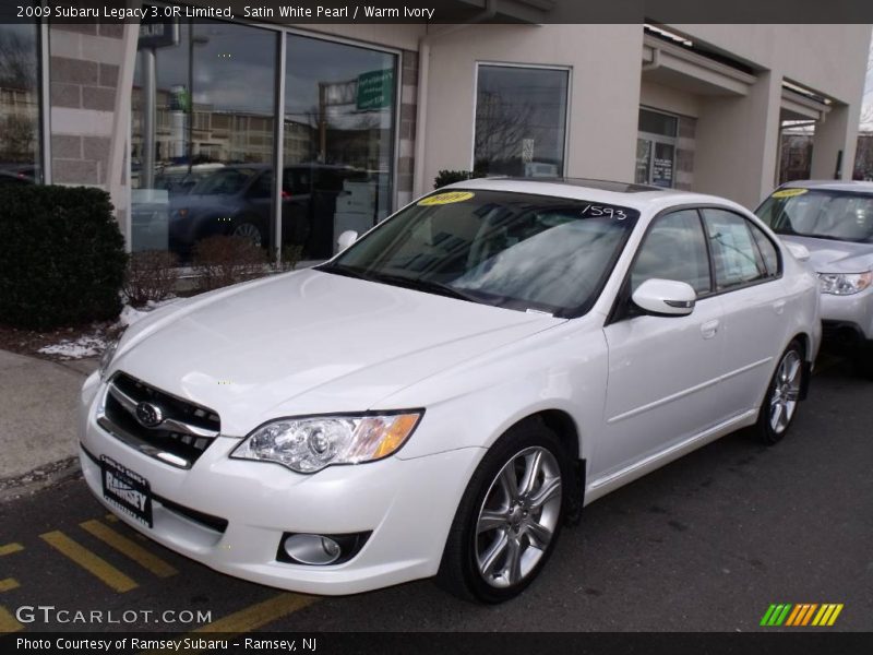 Satin White Pearl / Warm Ivory 2009 Subaru Legacy 3.0R Limited