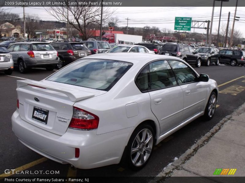 Satin White Pearl / Warm Ivory 2009 Subaru Legacy 3.0R Limited