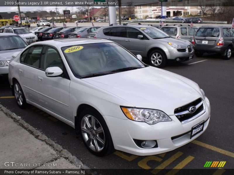 Satin White Pearl / Warm Ivory 2009 Subaru Legacy 3.0R Limited