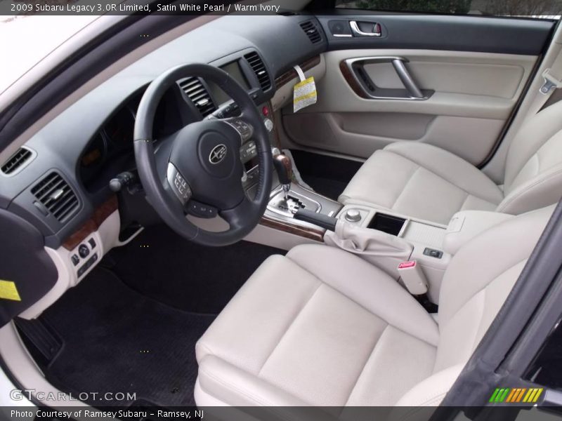 Satin White Pearl / Warm Ivory 2009 Subaru Legacy 3.0R Limited