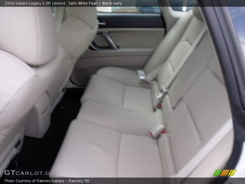Satin White Pearl / Warm Ivory 2009 Subaru Legacy 3.0R Limited