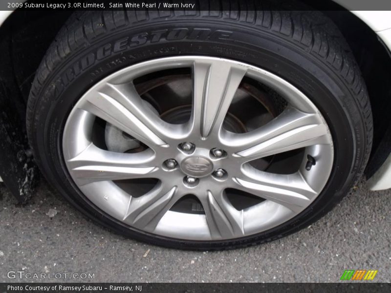 Satin White Pearl / Warm Ivory 2009 Subaru Legacy 3.0R Limited