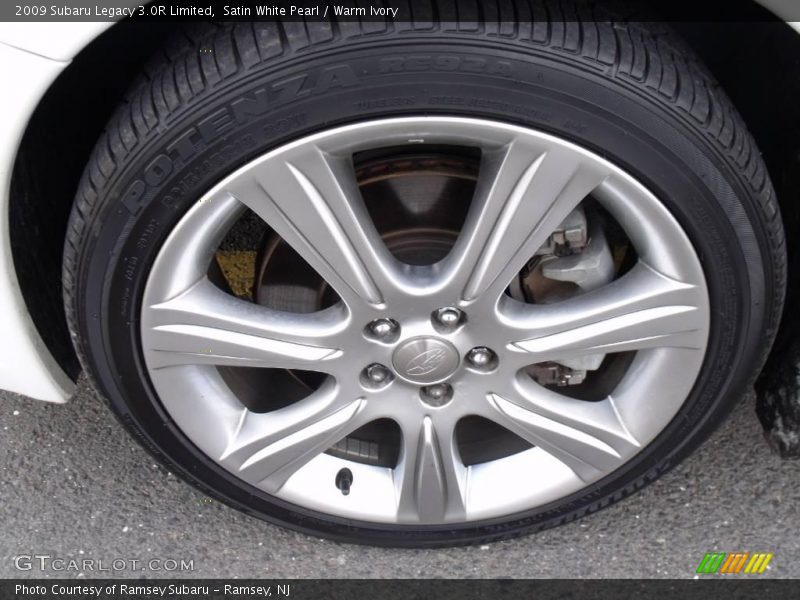 Satin White Pearl / Warm Ivory 2009 Subaru Legacy 3.0R Limited