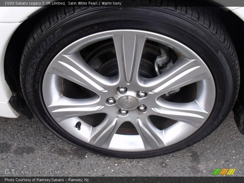 Satin White Pearl / Warm Ivory 2009 Subaru Legacy 3.0R Limited