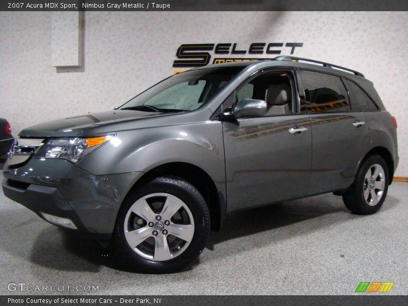 Nimbus Gray Metallic / Taupe 2007 Acura MDX Sport