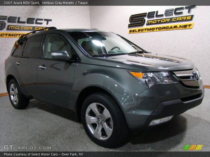 Nimbus Gray Metallic / Taupe 2007 Acura MDX Sport