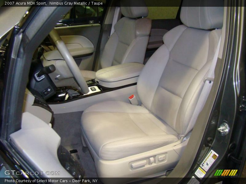 Nimbus Gray Metallic / Taupe 2007 Acura MDX Sport