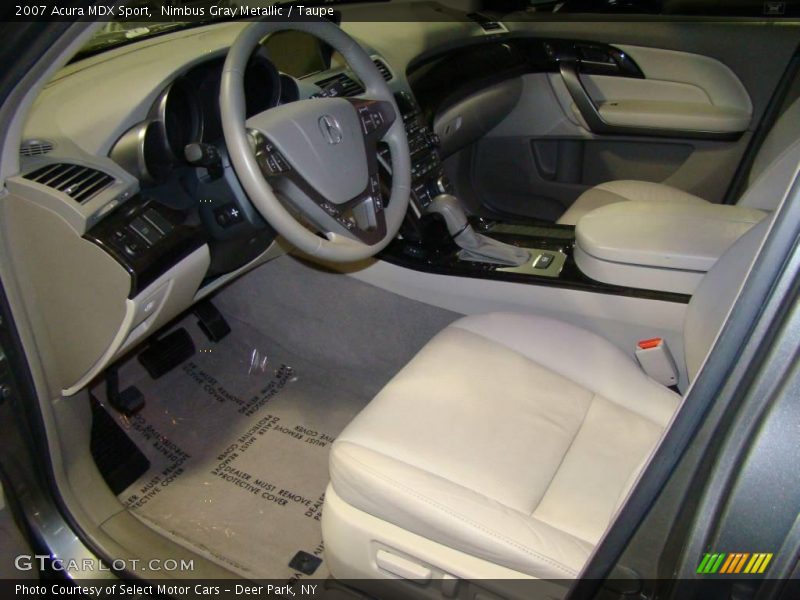 Nimbus Gray Metallic / Taupe 2007 Acura MDX Sport