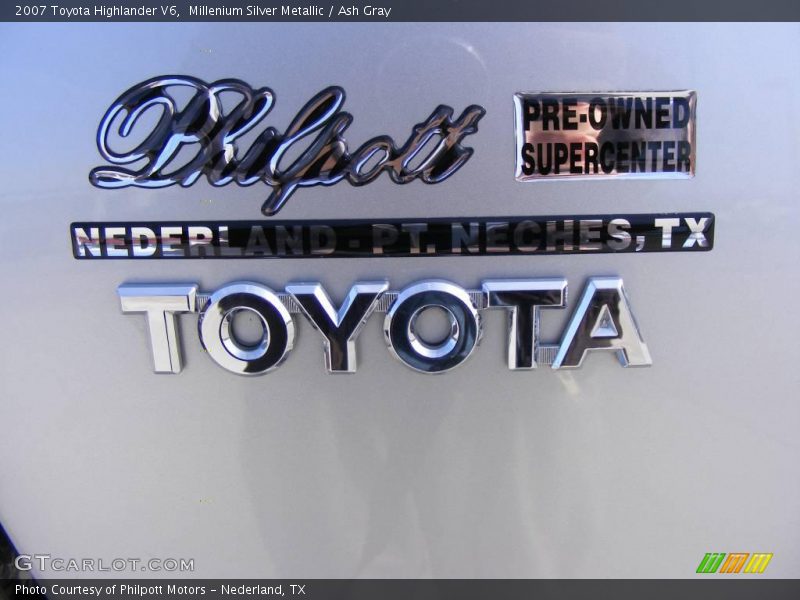 Millenium Silver Metallic / Ash Gray 2007 Toyota Highlander V6