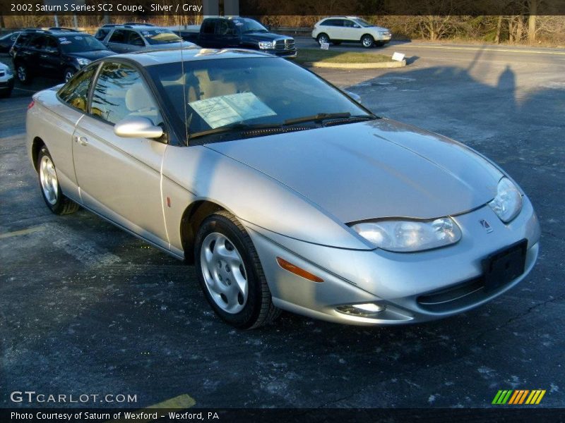 Silver / Gray 2002 Saturn S Series SC2 Coupe