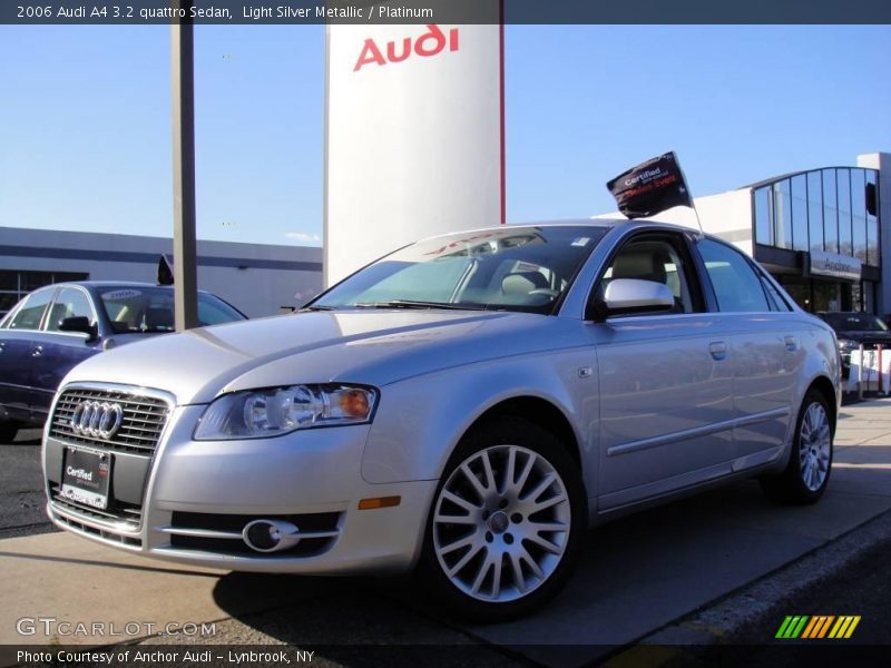 Light Silver Metallic / Platinum 2006 Audi A4 3.2 quattro Sedan