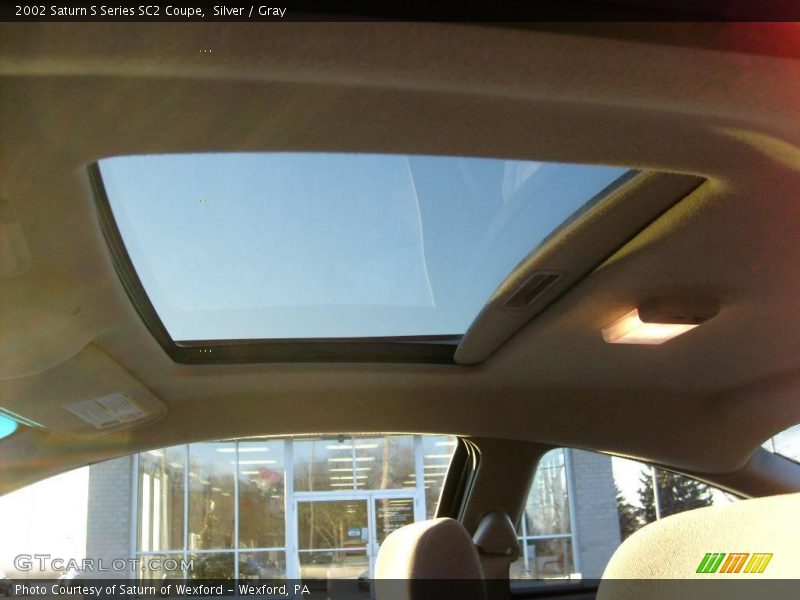 Silver / Gray 2002 Saturn S Series SC2 Coupe