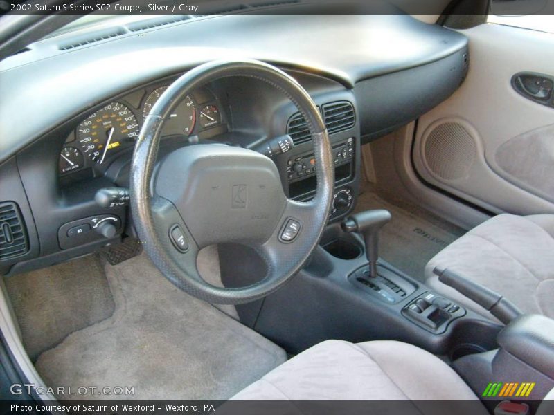 Silver / Gray 2002 Saturn S Series SC2 Coupe