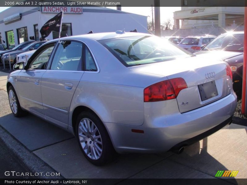 Light Silver Metallic / Platinum 2006 Audi A4 3.2 quattro Sedan