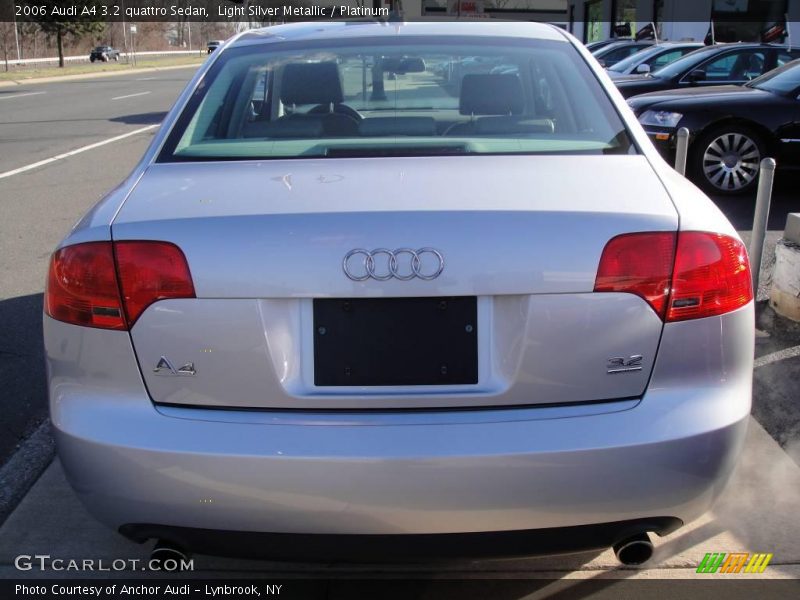 Light Silver Metallic / Platinum 2006 Audi A4 3.2 quattro Sedan