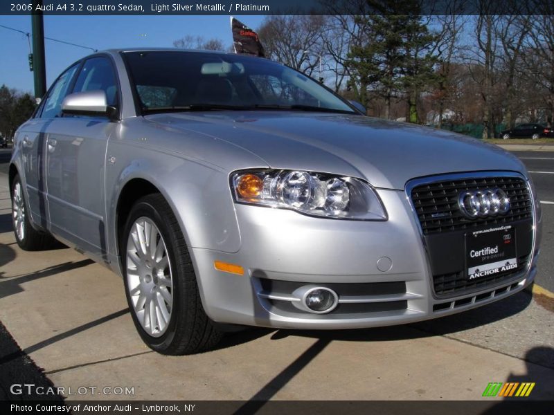 Light Silver Metallic / Platinum 2006 Audi A4 3.2 quattro Sedan